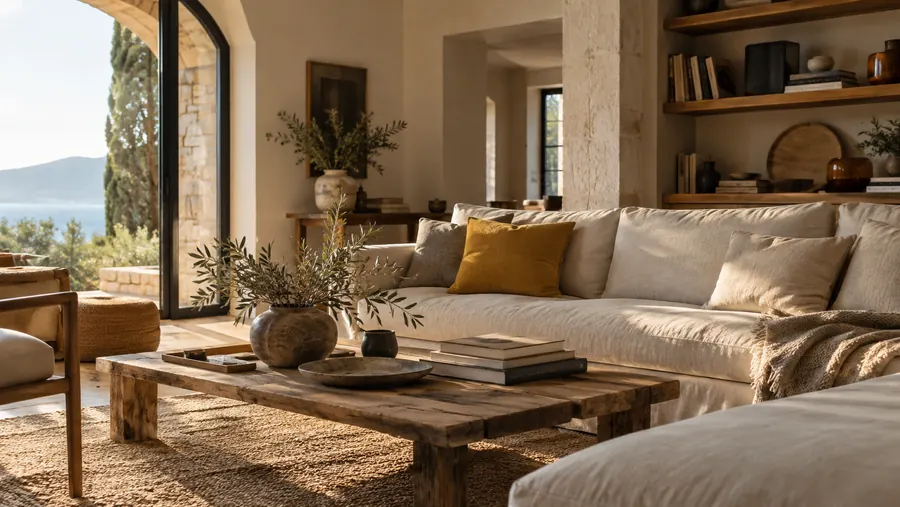 Il soggiorno luminoso di una casa
